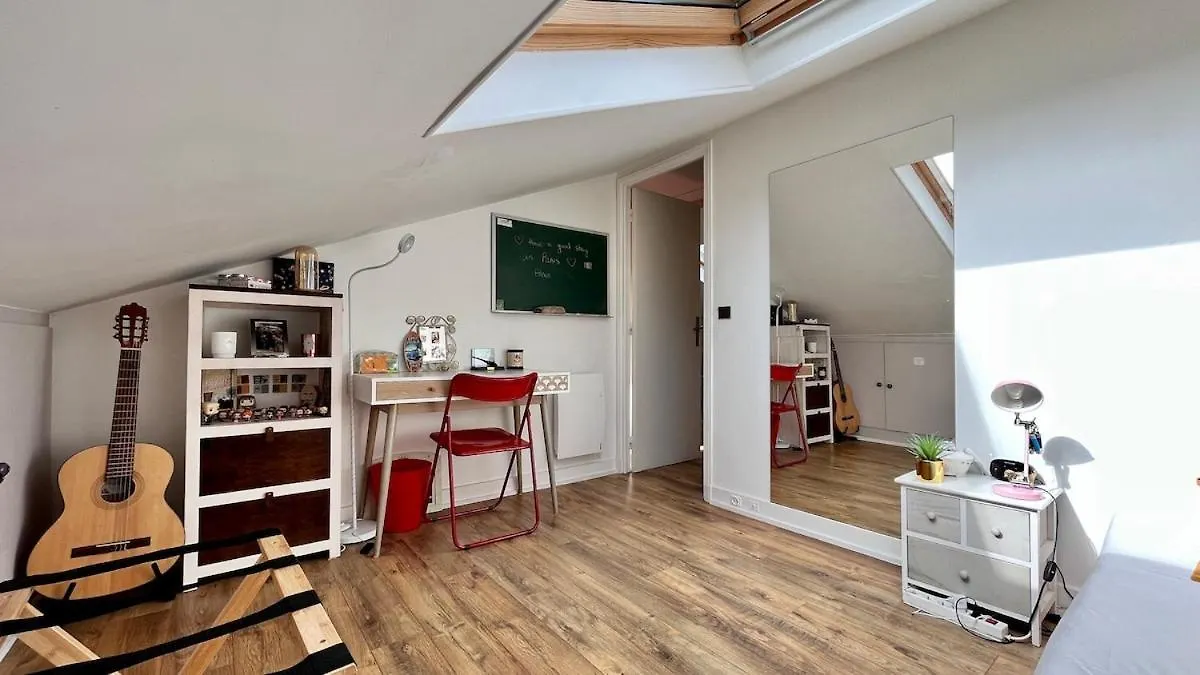 Large, Quiet, Familial Top Floor Duplex Paris France